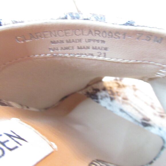 Steve Madden Women's Slip-On Peep Toe 3.5 Inch-Heels Size (7.5) Snake Print NWOB - Picture 8 of 8